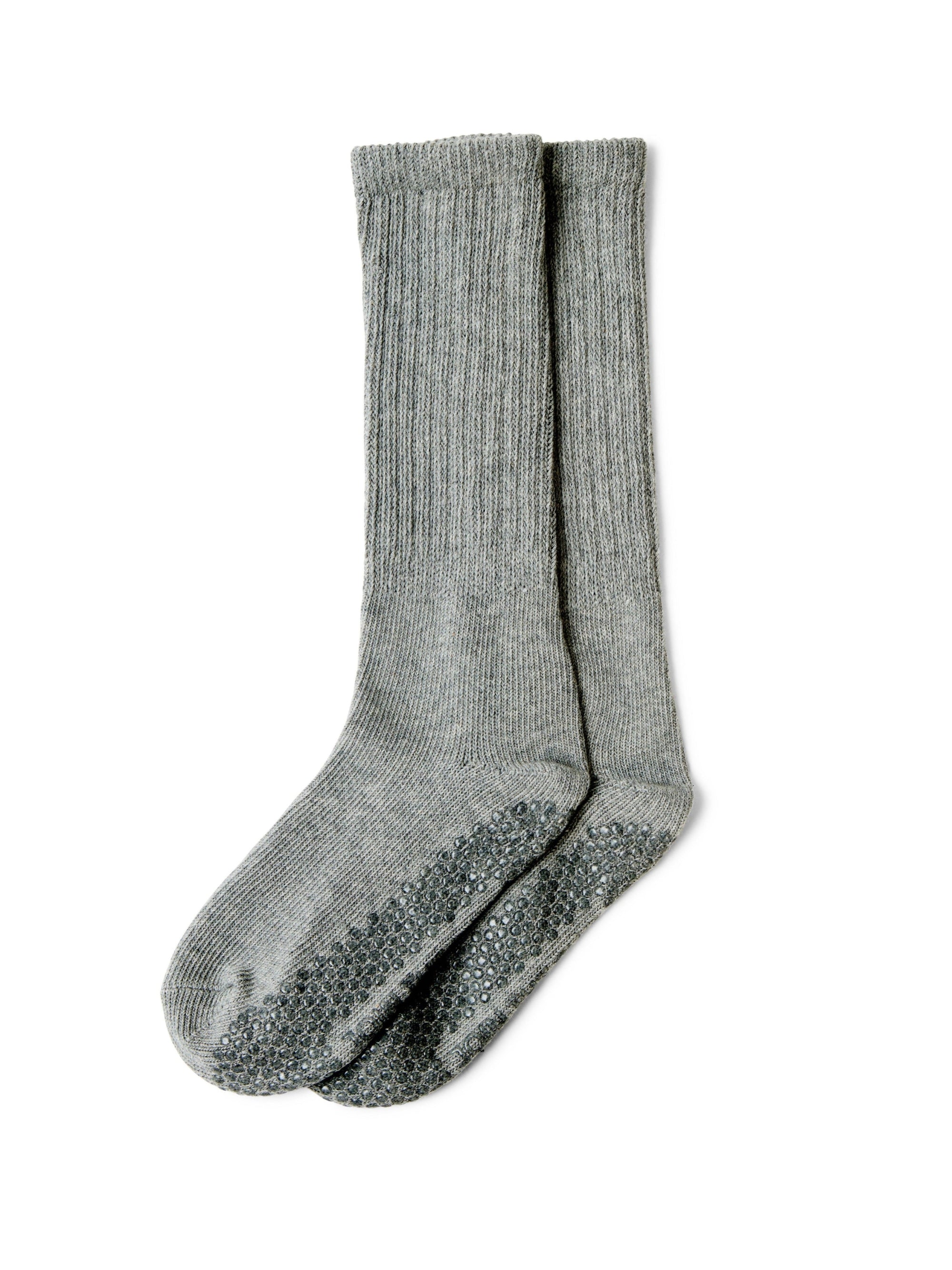 Scrunch Grip Sock - Grey