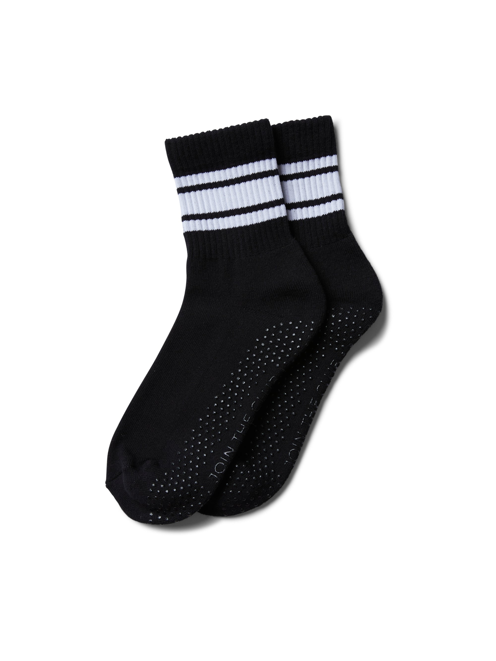 Retro Crew Grip Sock - Black