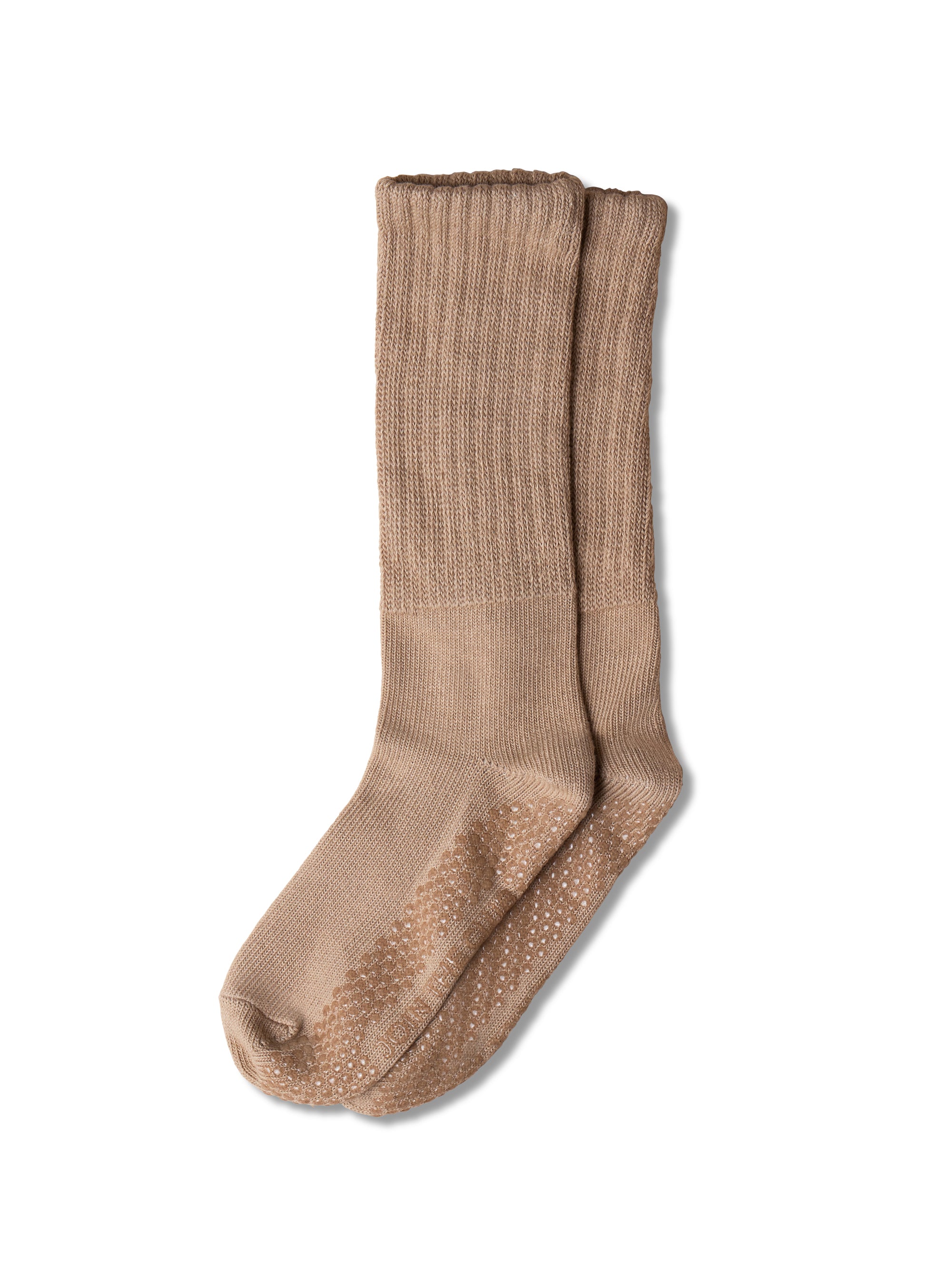 Scrunch Grip Sock - Toffee