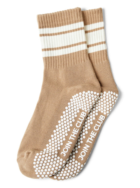 Retro Crew Grip Sock - Toffee