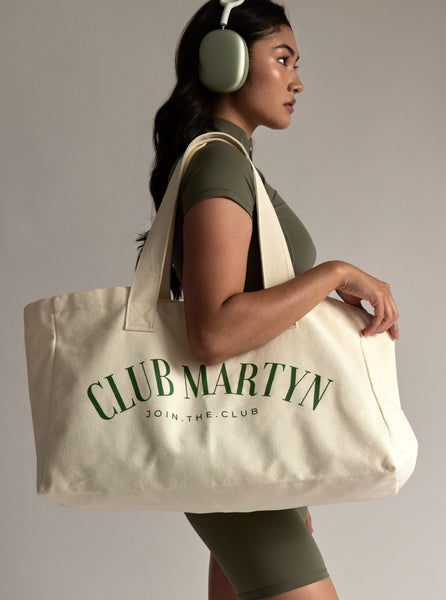 Club Martyn Tote Bag - Cream/Khaki