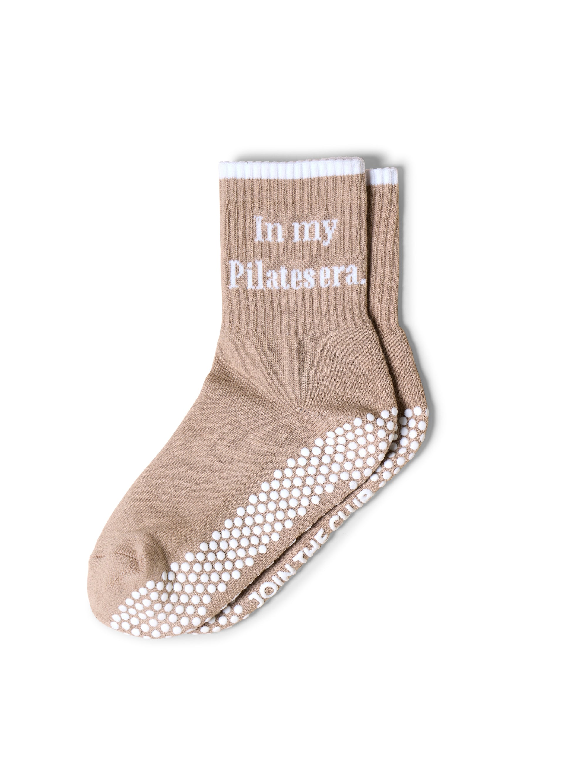 In My Pilates Era Grip Sock - Beige