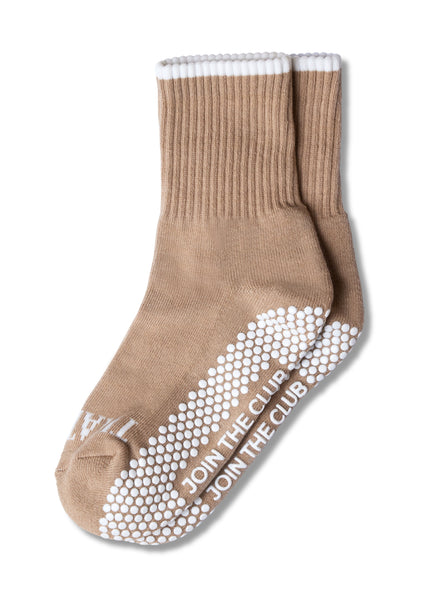 You Are That Girl Grip Sock - Beige