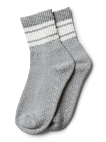 Retro Crew Grip Sock - Grey