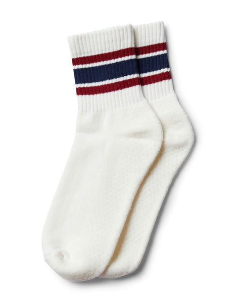 Retro Crew Grip Sock - Navy